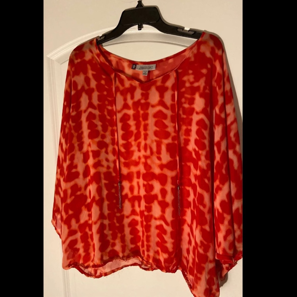 Red Blouse (2x) Jennifer lopez